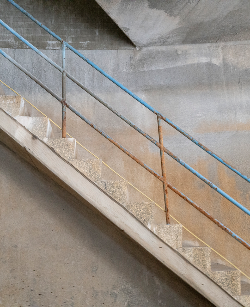 Treppe im Trinwasserbehälter