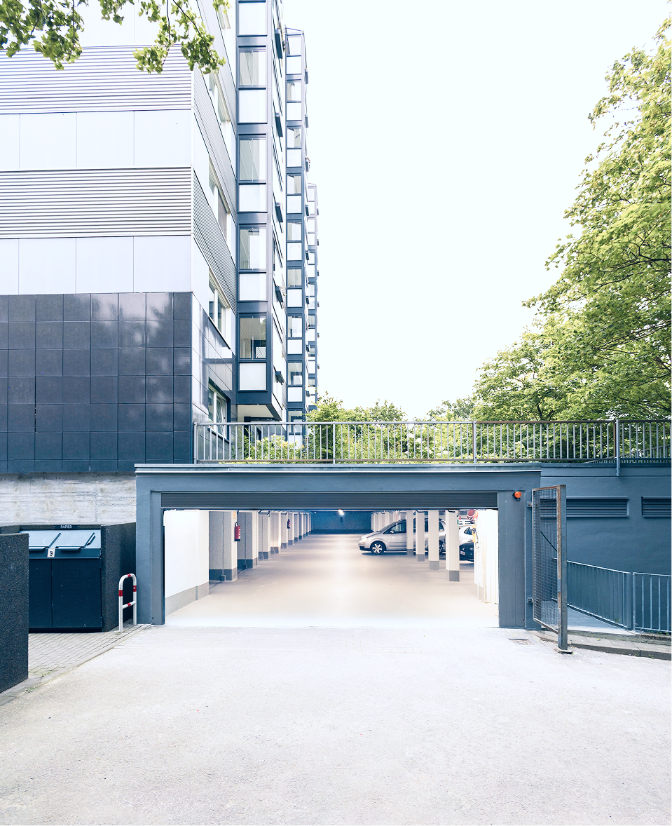 Foto von Zufahrt der Parkgarage