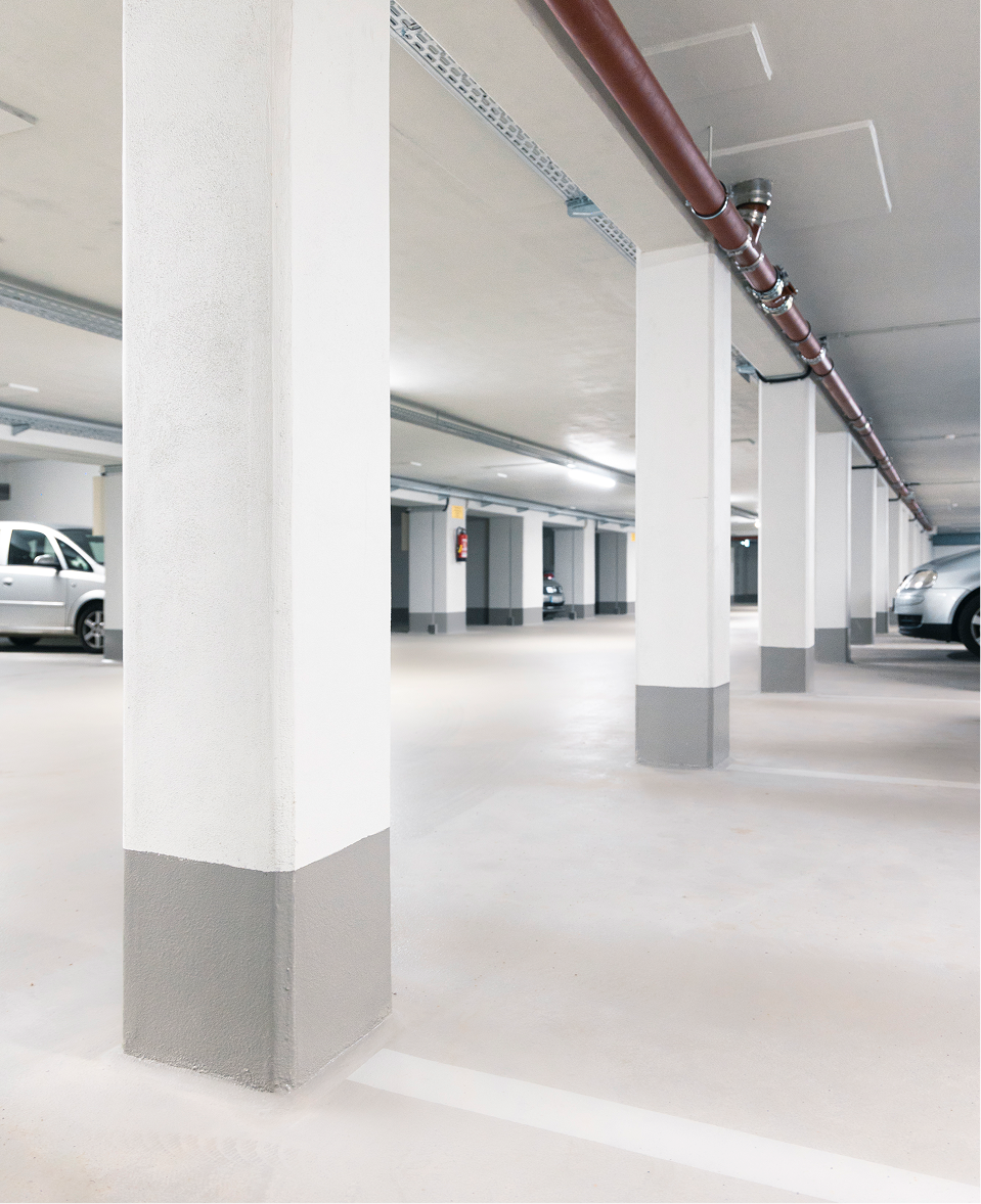 Fertiggestellte Parkbereiche