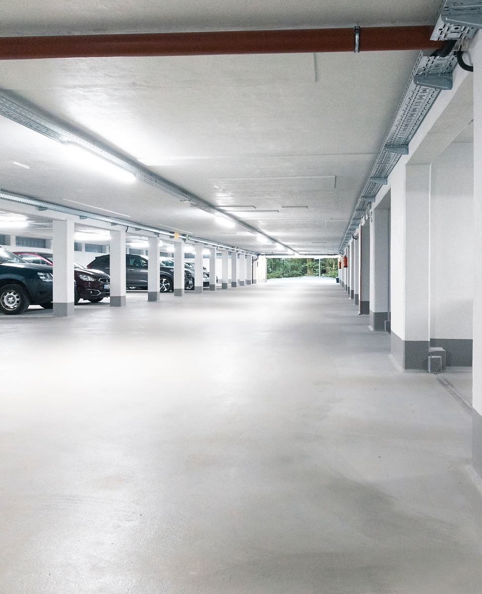 Foto der Parkgarage von Innen